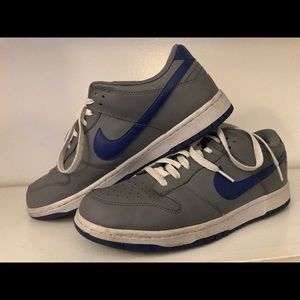 Nike Low Top-Grey w/ Royal Blue Swoosh
